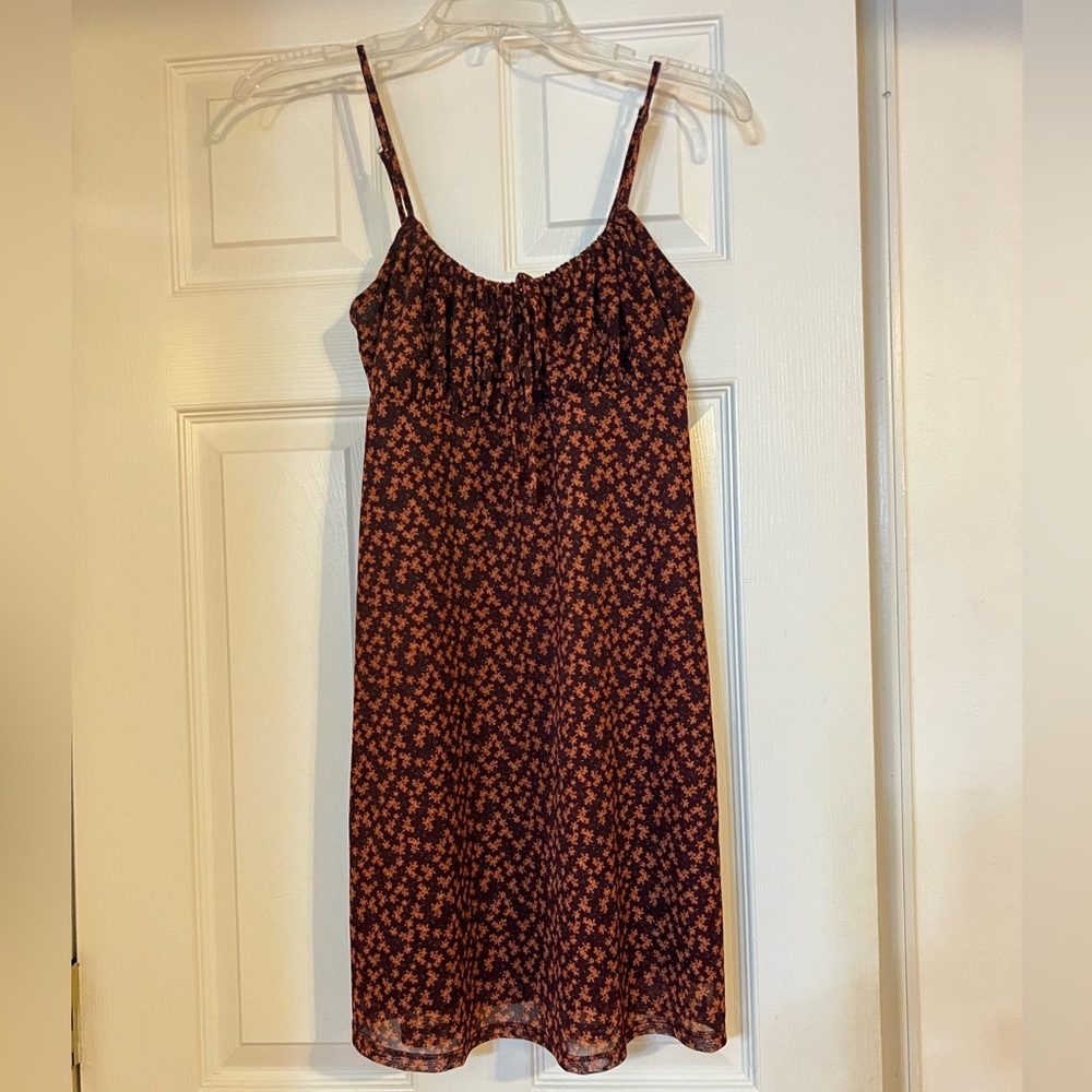 Aeropostale Burgundy and Orange Dress